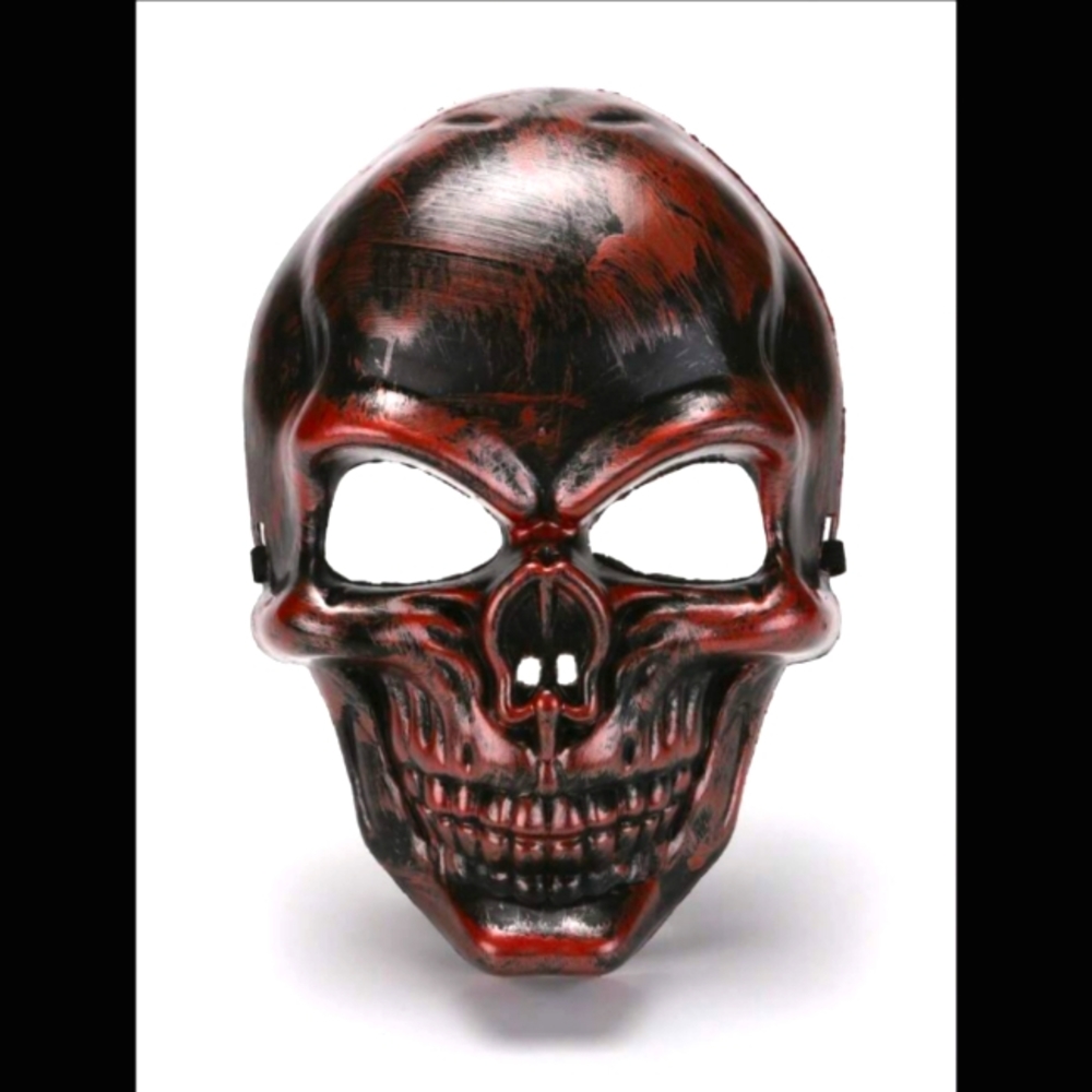 Antique Bronze Halloween Skull Mask